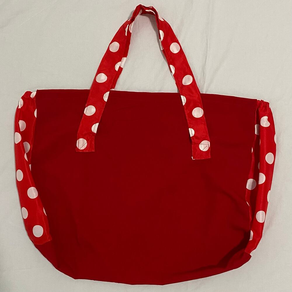 Bata de Cola Flamenco Performance Skirt & Matching Bag Red Polka Dot Size Small - Picture 3 of 16